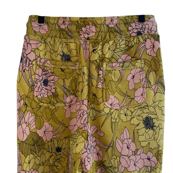 Saturday Sunday Anthropologie Camilla Knit Joggers Green Pink Floral Slouchy S - Picture 7 of 14